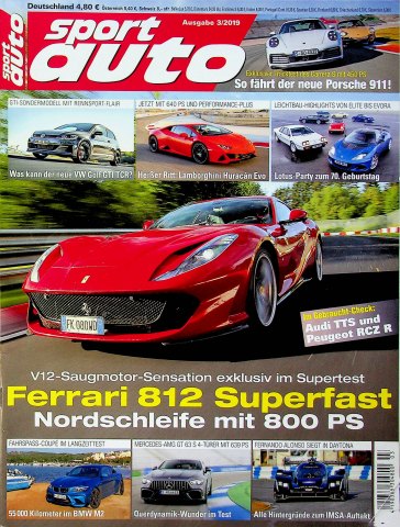 Deckblatt Sport Auto (03/2019)
